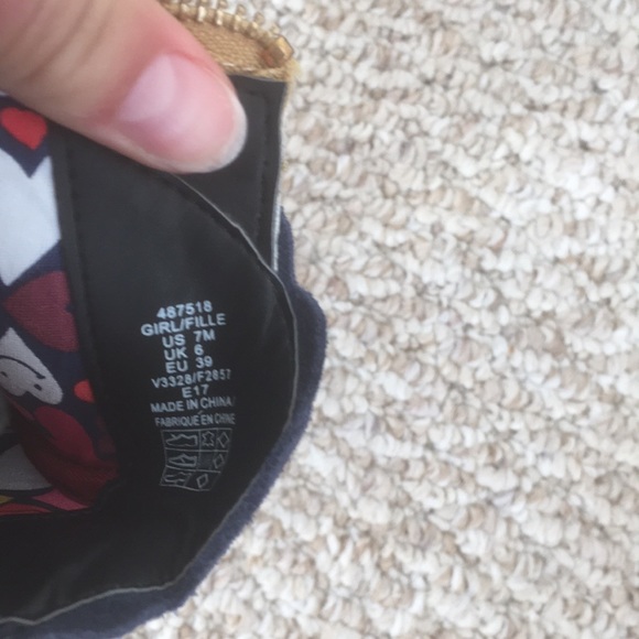 Lands End Kids Blue and Gold Booties - Picture 3 of 3